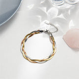 Bohemia Snake Chain Necklace Set for Women Stainless Steel Waterproof Jewelry