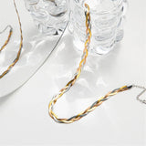 Bohemia Snake Chain Necklace Set for Women Stainless Steel Waterproof Jewelry