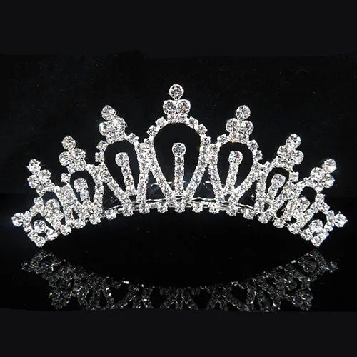 Heart Bridal Rhinestone Tiaras Hair Comb for Bridesmaids