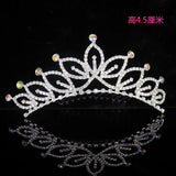Heart Bridal Rhinestone Tiaras Hair Comb for Bridesmaids