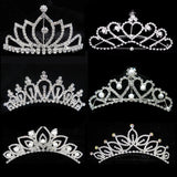 Heart Bridal Rhinestone Tiaras Hair Comb for Bridesmaids