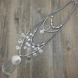 Bohemian Colorful Beads Tassel Pendant Necklace for Dress