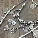 Bohemian Colorful Beads Tassel Pendant Necklace for Dress