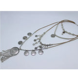 Bohemian Colorful Beads Tassel Pendant Necklace for Dress