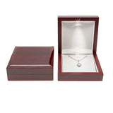 Wooden Wedding Ring Jewelry Box with LED Light