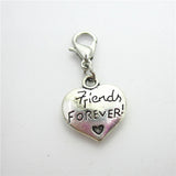 20pcs Forever Heart Dangle Charms Jewelry Accessories