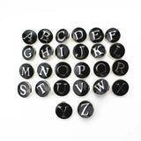 Ginger 18mm Snap Button Jewelry Charms Metal Alphabet Letter Snap Buttons