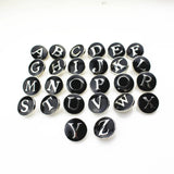 Ginger 18mm Snap Button Jewelry Charms Metal Alphabet Letter Snap Buttons