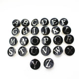 Ginger 18mm Snap Button Jewelry Charms Metal Alphabet Letter Snap Buttons