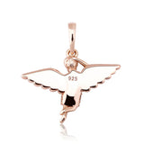 Angel Wings Woman Abstract Light Charms 925 Silver Pendant Necklace