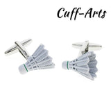 Cufflinks Christmas Cuff Links Wedding Party Badminton Men Shirt C10396