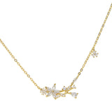 Dainty Lucky Girl Chain Star Charm 925 Sterling Silver Choker Necklace
