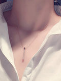 Geometric CZ Pendant Necklace for Women Choker
