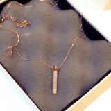 Geometric CZ Pendant Necklace for Women Choker