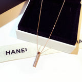 Geometric CZ Pendant Necklace for Women Choker