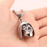 Punk Stainless Steel Silver Dog Pendant Necklace Gift