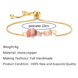 Reiki Healing Mineral Crystal Bracelet Chakra Beads Chains Jewelry
