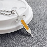 Medical Stethoscope Syringe Necklace