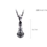 Singer 3D Microphone Pendant Necklace - 24'' Chain