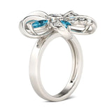 Arrive Wedding Rings Collection Flower Ring for Women Gift Light CZ silver Jewel