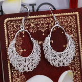 925 Sterling Silver Noble Earrings Charms for Woman