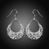 925 Sterling Silver Noble Earrings Charms for Woman