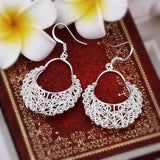 925 Sterling Silver Noble Earrings Charms for Woman