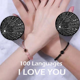 100 Languages I Love You Bracelet Projection Gift