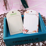 100pcs Colorful Paper Jewelry Display Cards for Hair Accessories Packaging
