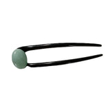 Retro Hair Sticks U Shaped Marbling Stones Hairpins For Girls