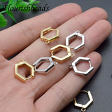 15x15mm Nickel Geometric Earring Hooks 30pc Lot