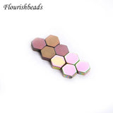 Hematite Beads Hexagonal Flat Shape DIY Jewelry Making