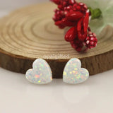 (3pcs/lot) 10mm Light Pink Opal Heart Charm Stone for Necklace