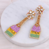 Beads Bottle Earrings For Women Boho Dangle Drop Earrings