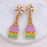 Beads Bottle Earrings For Women Boho Dangle Drop Earrings