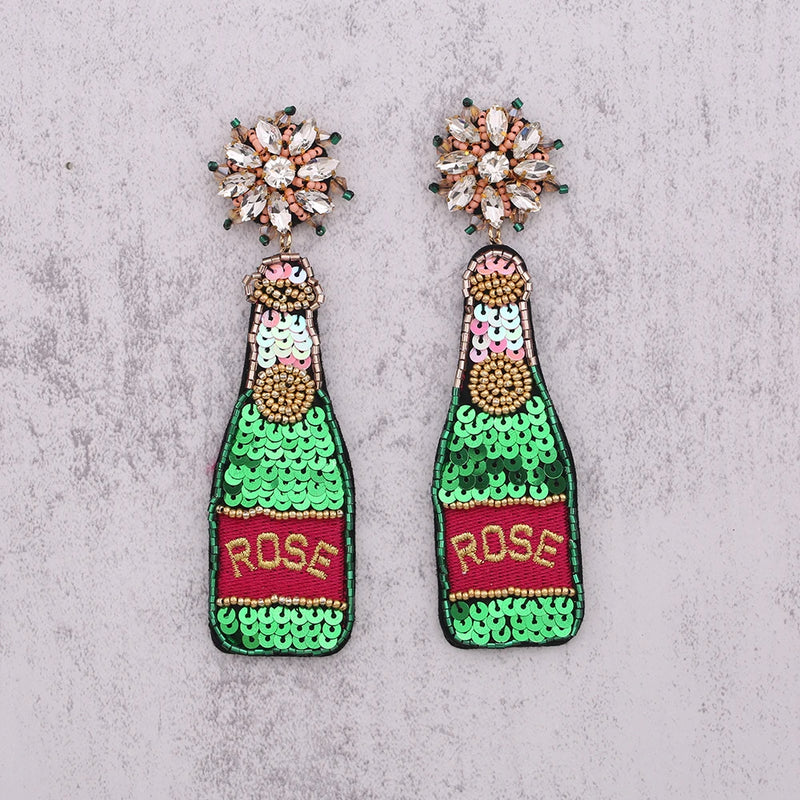 Beads Bottle Earrings For Women Boho Dangle Drop Earrings