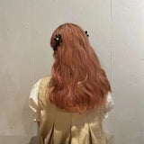 Brown Flower Pearl Duck Beak Clip Retro Hair Accessories
