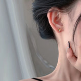 S999 Rabbit Ear CZ Stud Earring for Girls