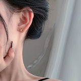 S999 Rabbit Ear CZ Stud Earring for Girls