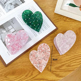 Acetic Acid Hair Clip Claw Heart Set Pearls Shark Clip Women Girls