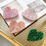 Acetic Acid Hair Clip Claw Heart Set Pearls Shark Clip Women Girls