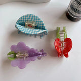 Geometric Fruit Acetate Hair Claw Clip for Woman Girls