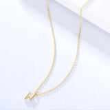 Lightning Fulmination Charm Necklace 925 Sterling Silver Chain O Cross