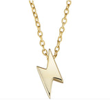 Lightning Fulmination Charm Necklace 925 Sterling Silver Chain O Cross