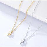 Lightning Fulmination Charm Necklace 925 Sterling Silver Chain O Cross