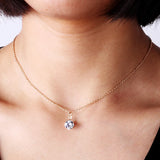 Small Crystal Pendants Necklaces for Women Jewelry Femme Bijoux Colliers