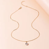 Small Crystal Pendants Necklaces for Women Jewelry Femme Bijoux Colliers