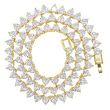 Heart Tennis Choker Necklace for Lovely Girl Women Wedding