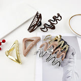 Wave Texture Metal Hair Clip Claw High Scrub Shark Clip Hair Accessories