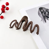 Wave Texture Metal Hair Clip Claw High Scrub Shark Clip Hair Accessories